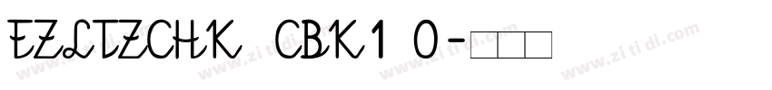 FZLTZCHK  CBK1 0字体转换